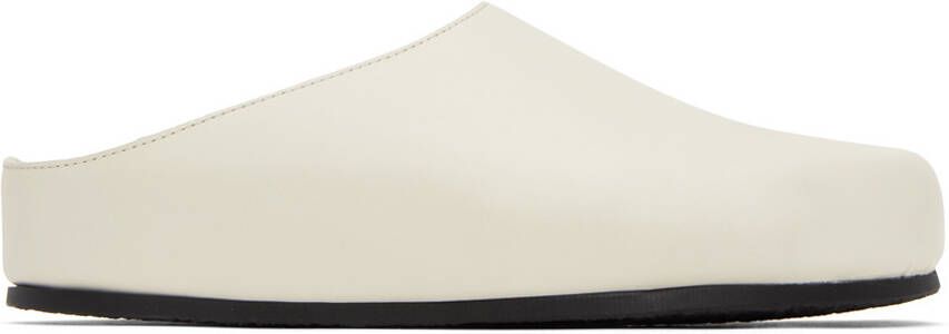 Studio Nicholson White Wearing Clogs - Picture 5