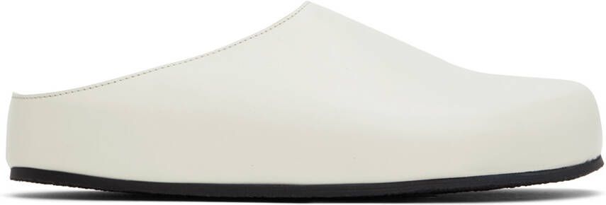 Studio Nicholson White Wearing Clogs - Picture 5