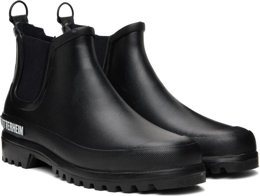 Stutterheim Black Novesta Edition Rainwalker Chelsea Boots - Picture 2