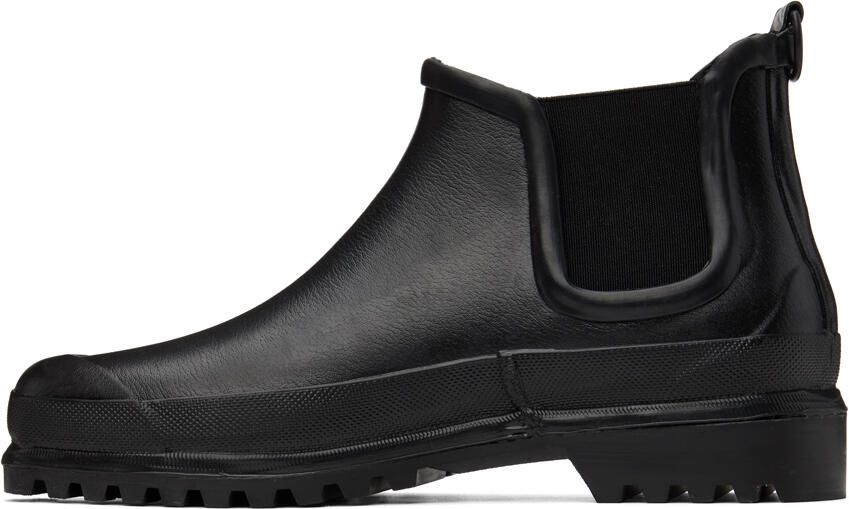 Stutterheim Black Novesta Edition Rainwalker Chelsea Boots - Picture 3