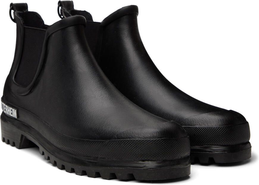 Stutterheim Black Novesta Edition Rainwalker Chelsea Boots - Picture 2
