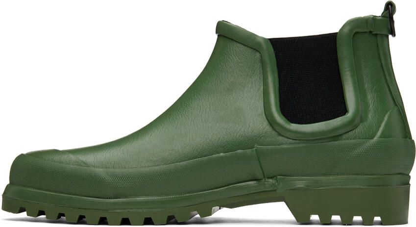 Stutterheim Green Novesta Edition Rainwalker Chelsea Boots - Picture 3