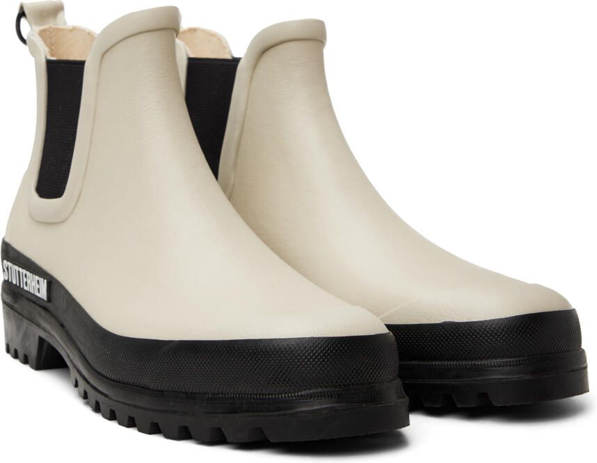 Stutterheim Off-White Rainwalker Chelsea Boots - Picture 2
