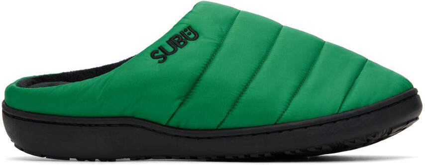 SUBU Green Quilted Slippers - Picture 5