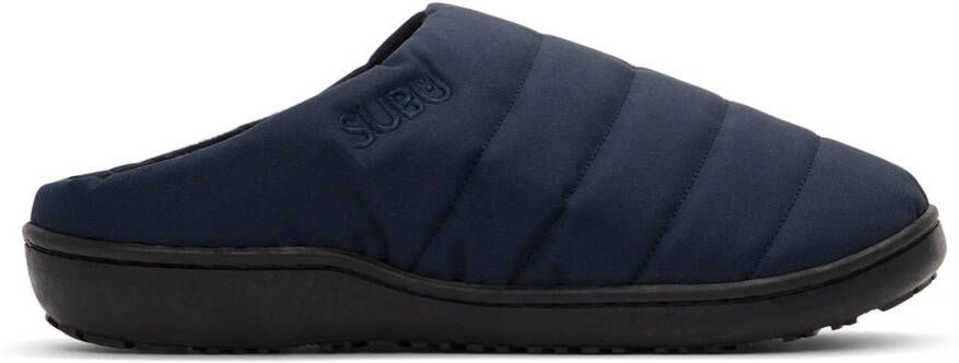 SUBU Navy Quilted Nannen Slippers