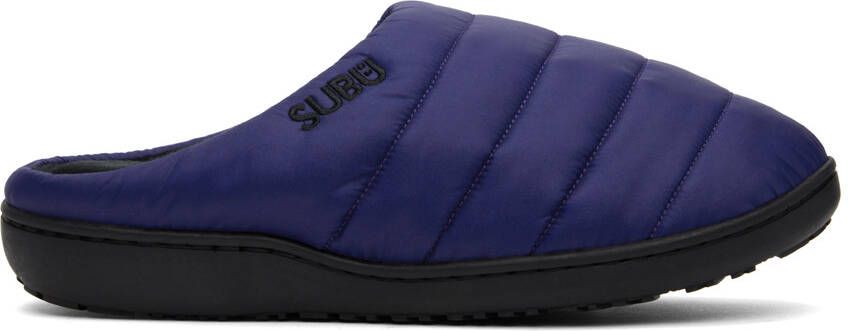 SUBU Navy Quilted Slippers - Picture 5