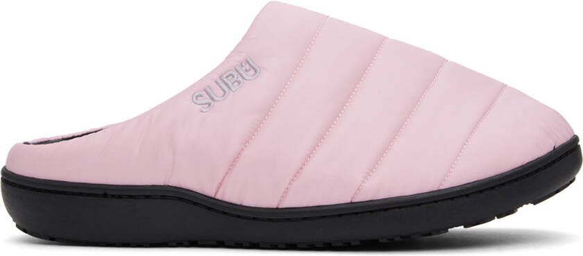 SUBU Pink Quilted Slippers - Picture 5