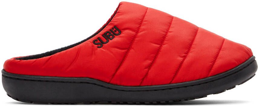SUBU Red Quilted Slippers - Picture 4