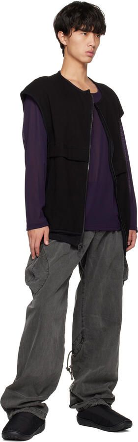 SUBU Black Quilted Nannen Slippers - Picture 4