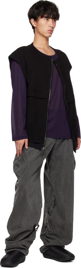 SUBU Black Quilted Slippers - Picture 4