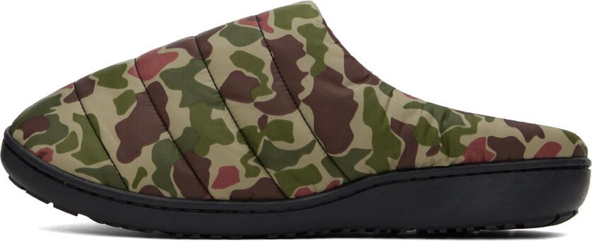 SUBU Green Quilted Camo Slippers - Picture 3