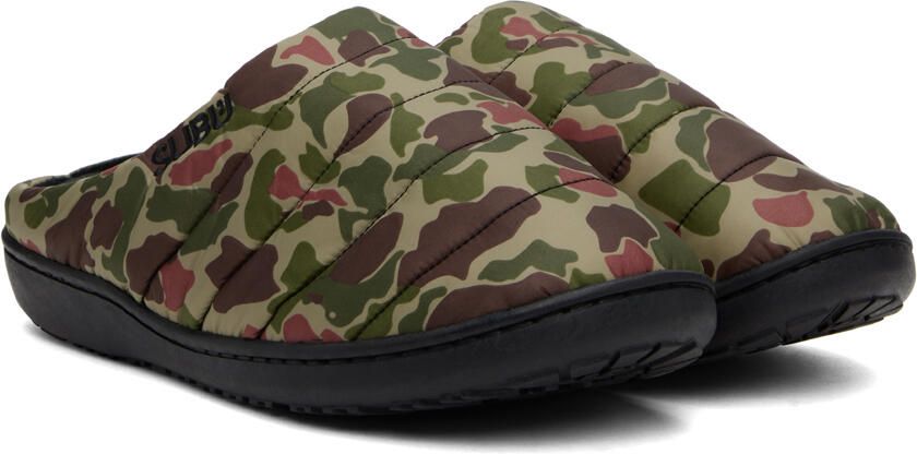 SUBU Green Quilted Camo Slippers - Picture 2