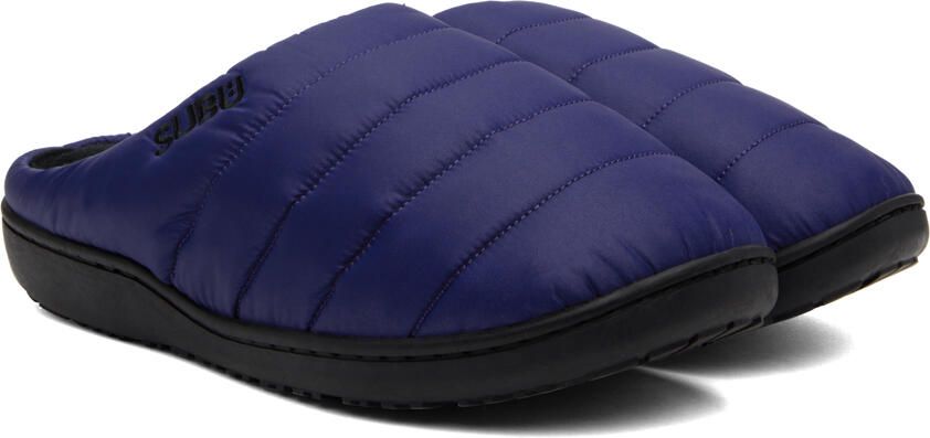 SUBU Navy Quilted Slippers - Picture 2