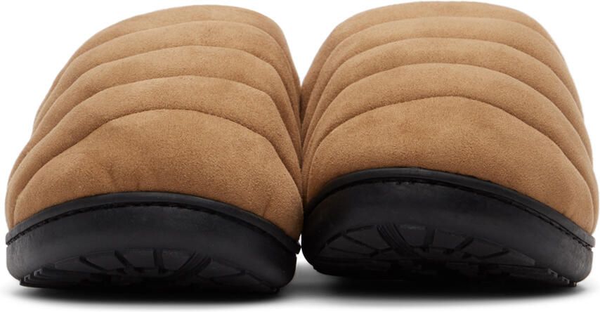 SUBU SSENSE Exclusive Tan Quilted Slippers - Picture 3