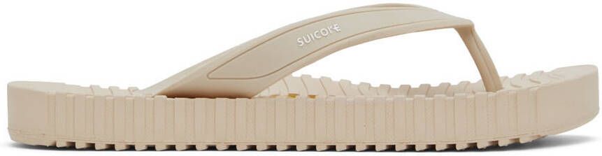 Suicoke Beige VON Flip Flops