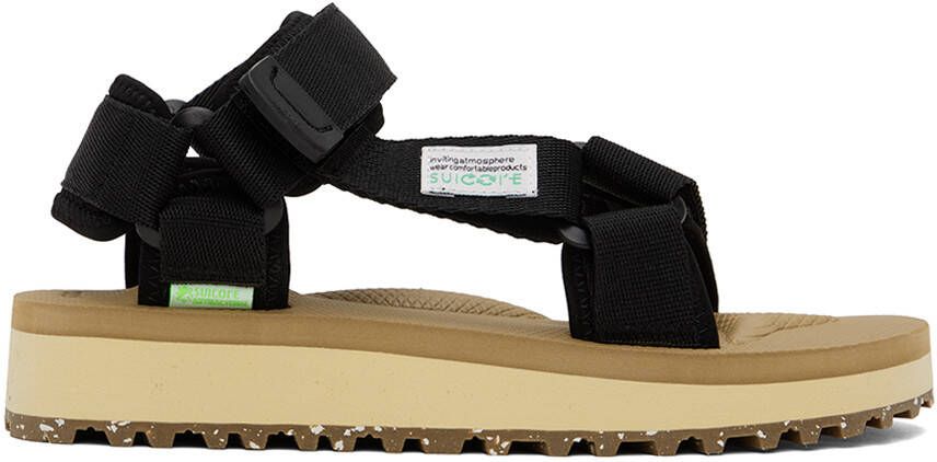 Suicoke Black & Beige DEPA-2Cab-ECO Sandals - Picture 5