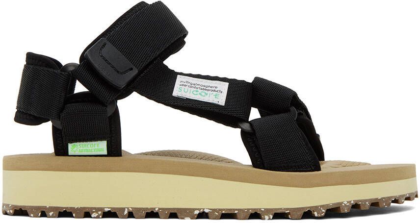 Suicoke Black & Beige DEPA-2Cab Sandals - Picture 5