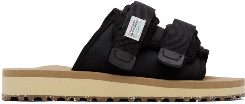 Suicoke Black & Tan MOTO-Cab-ECO Sandals