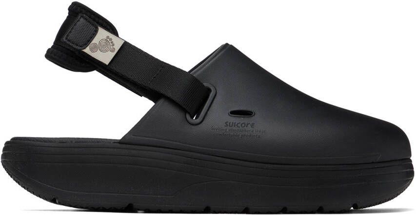 Suicoke Black Cappo Slippers - Picture 4