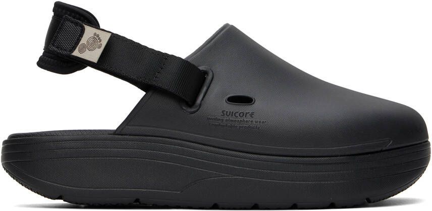 Suicoke Black Cappo Slippers - Picture 7