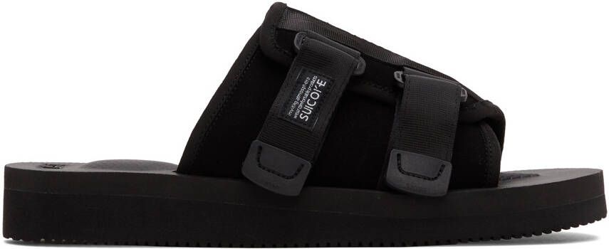 Suicoke Black KAW-VS Sandals - Picture 5