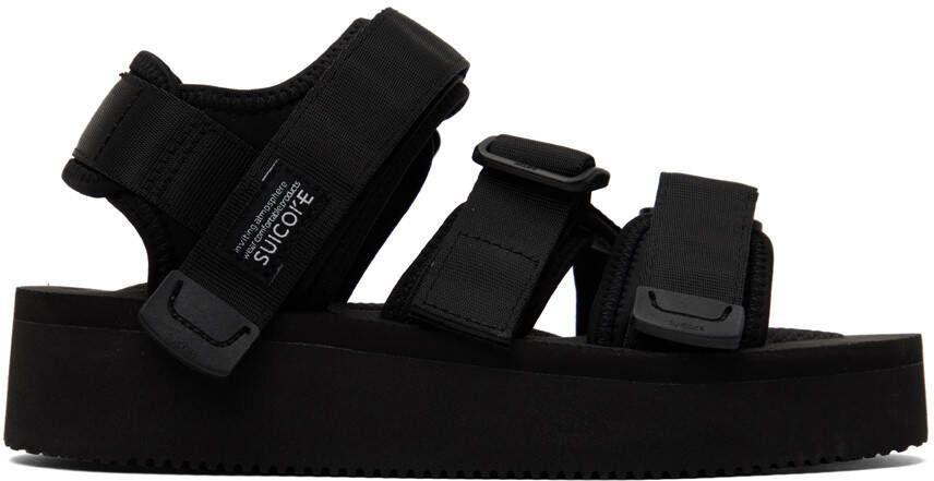 Suicoke Black KISEE-PO Sandals - Picture 4