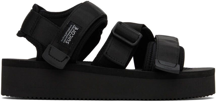 Suicoke Black KISEE-PO Sandals - Picture 5