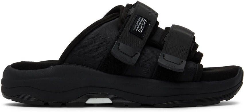Suicoke Black MOTO-Run Sandals - Picture 5