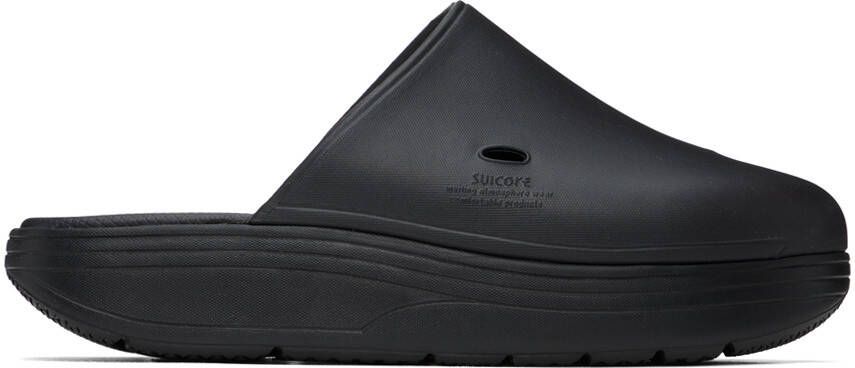Suicoke Black Polk Loafers - Picture 5
