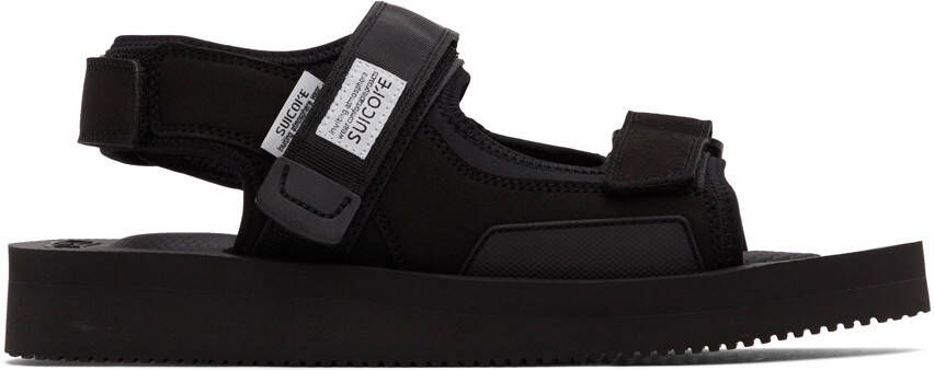 Suicoke Black WAS-V Sandals