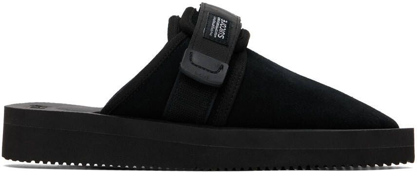 Suicoke Black ZAVO-VS Slippers - Picture 4