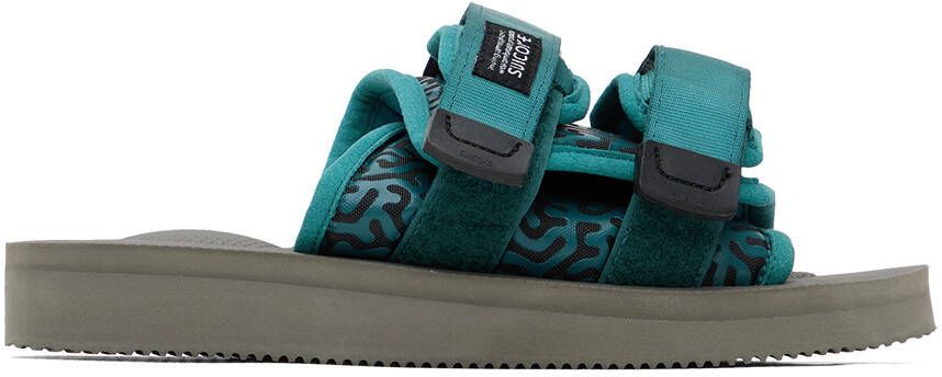 Suicoke Blue & Gray MOTO-Cab Sandals - Picture 5