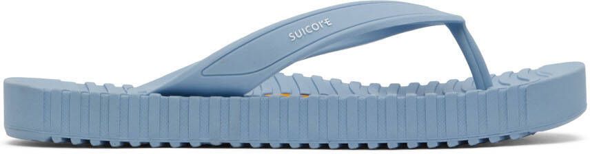 Suicoke Blue VON Flip Flops