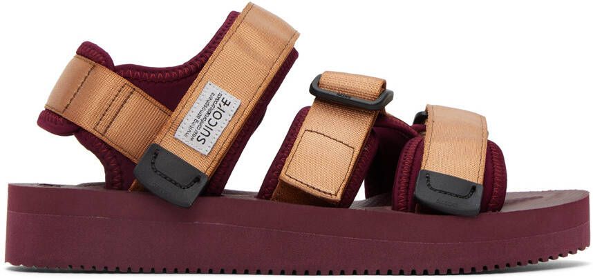 Suicoke Brown & Burgundy KISEE-V Sandals - Picture 5