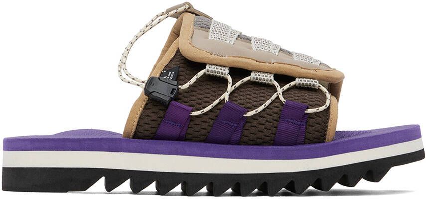 Suicoke Brown & Purple DAO-2ab Sandals - Picture 5
