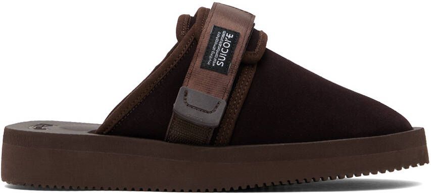 Suicoke Brown ZAVO-VS Slippers - Picture 5