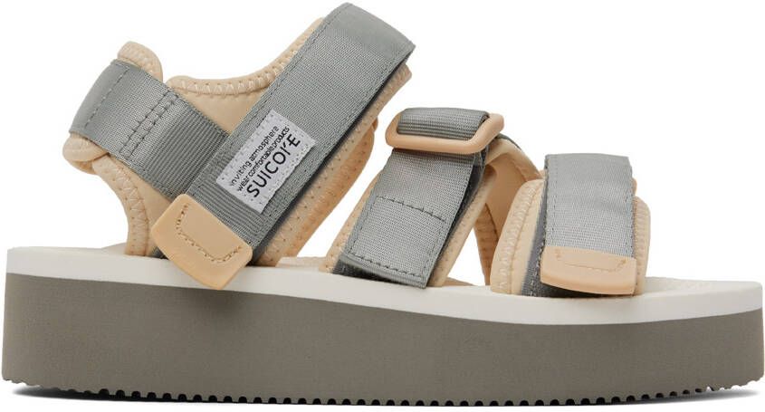 Suicoke Gray & Beige KISEE-PO Sandals - Picture 4