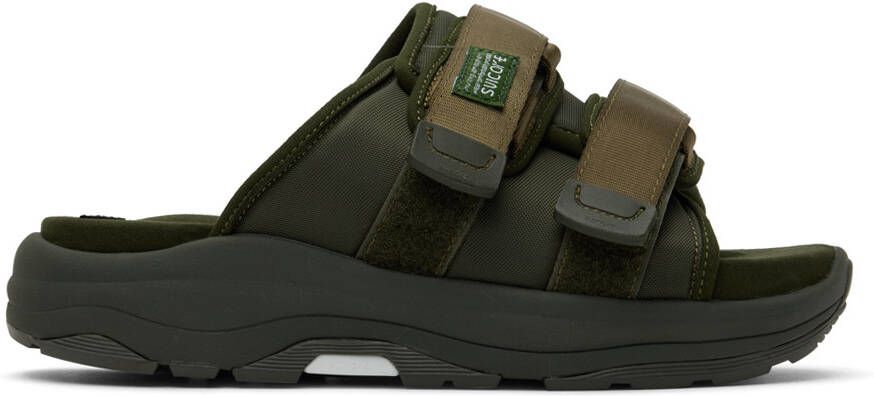 Suicoke Green MOTO-Run Sandals - Picture 6