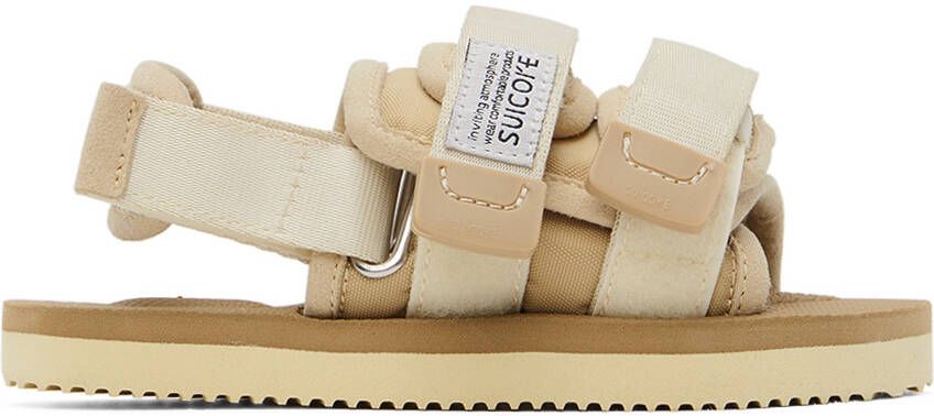 Suicoke Kids Beige Moto Sandals