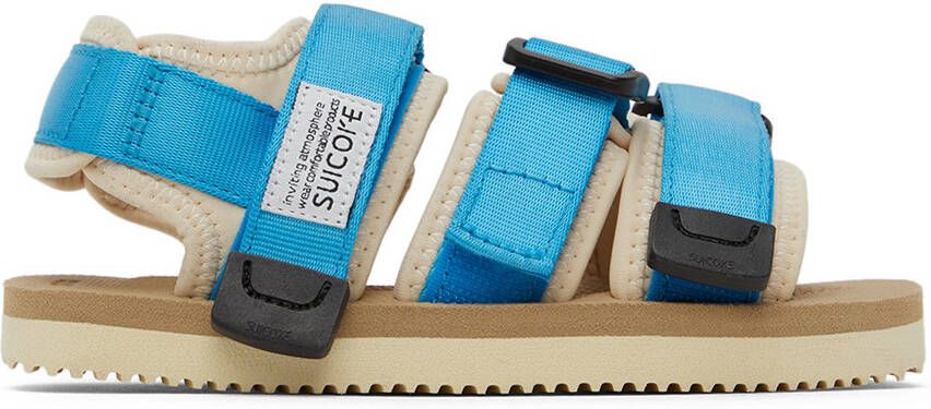 Suicoke Kids Blue & Beige KISEE Sandals