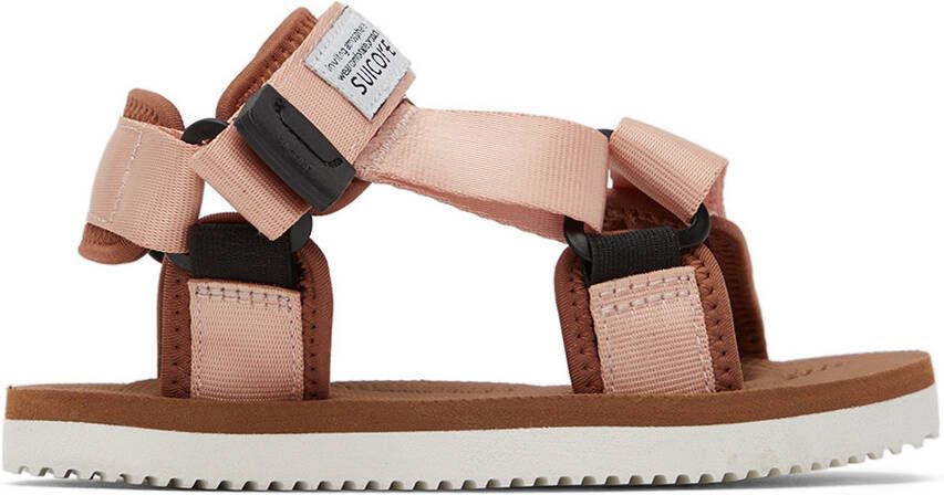 Suicoke Kids Pink & Brown DEPA-2 Sandals