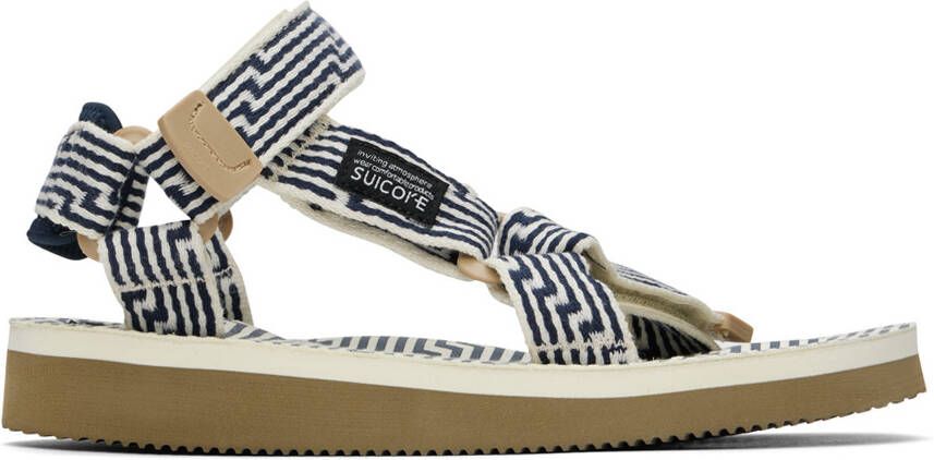 Suicoke Navy & Off-White DEPA-JC01 Sandals - Picture 5