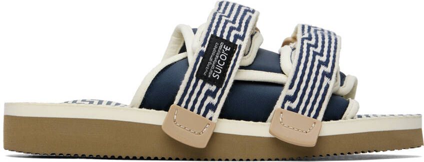 Suicoke Navy & Off-White MOTO-JC01 Sandals - Picture 5
