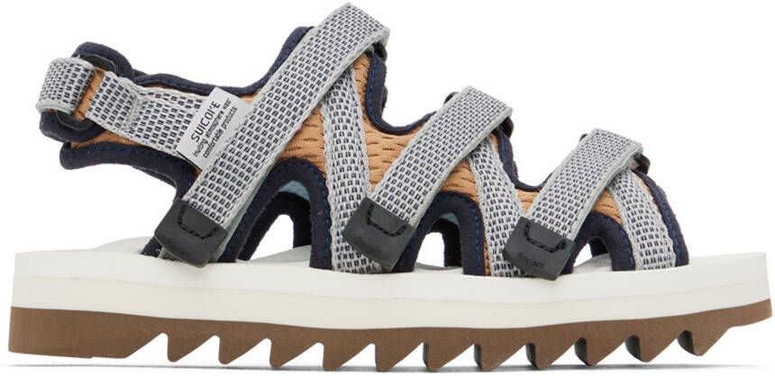 Suicoke Navy & White Zip-AB Sandals - Picture 5