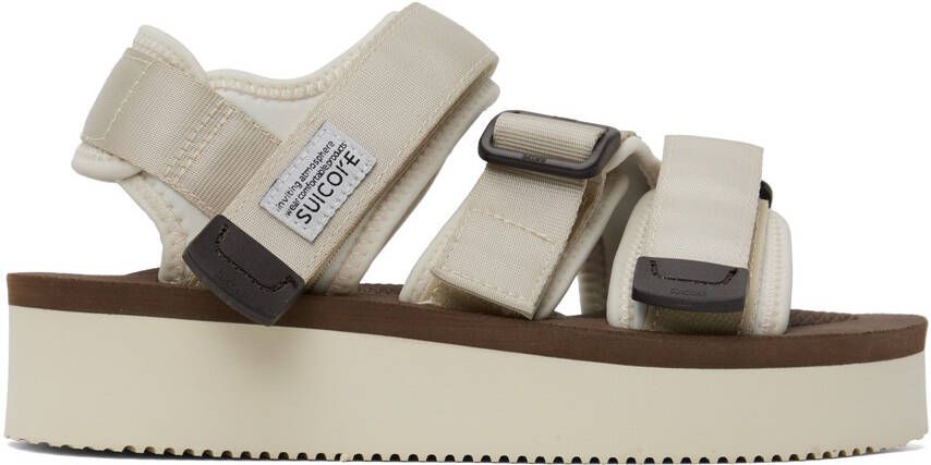 Suicoke Off-White & Brown KISEE-PO Sandals - Picture 5