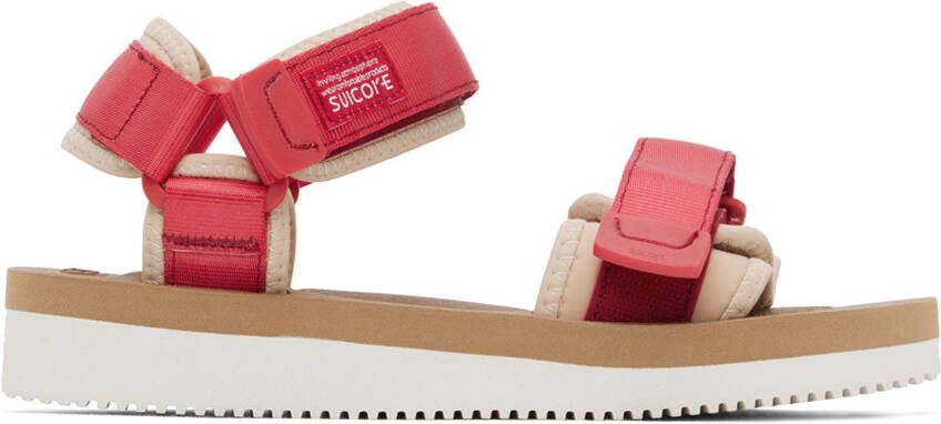 Suicoke Red & Off-White CEL-V Sandals - Picture 5