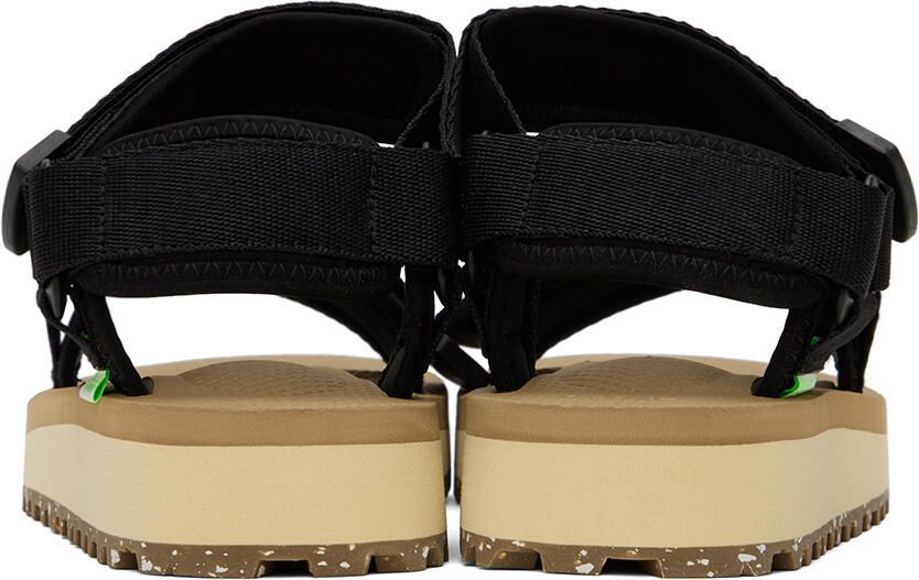 Suicoke Black & Beige DEPA-2Cab-ECO Sandals