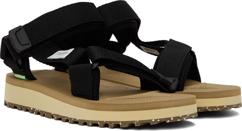 Suicoke Black & Beige DEPA-2Cab-ECO Sandals - Picture 2