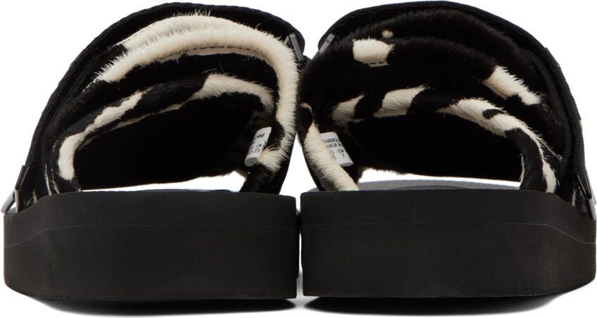 Suicoke Black & White MOTO-Vhl Sandals
