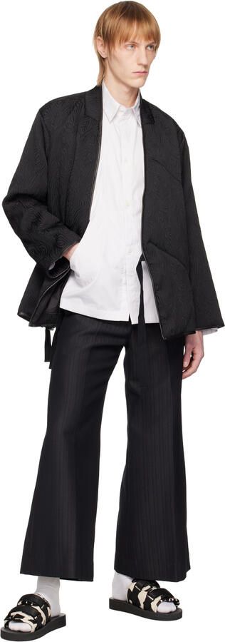 Suicoke Black & White MOTO-Vhl Sandals - Picture 3